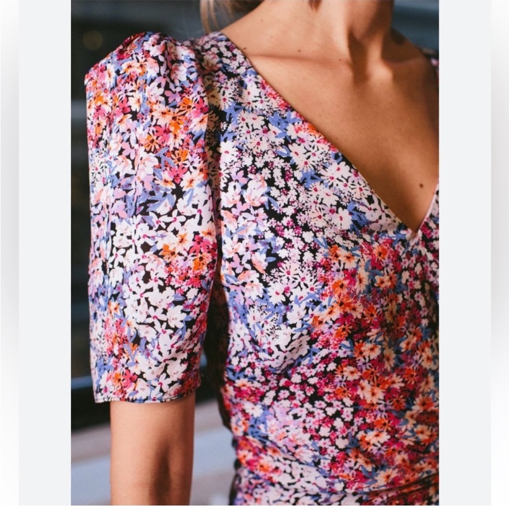 Parker Silk Floral Dress
